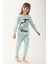 Açık Mint Kız Çocuk Uzun Kol Pijama Takım 2