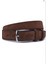 3.5 cm Kahve Süet Orijinal Deri Kemer 1