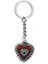 Rose Eye Of Heart Gotik Kalp Kırmızı Anahtarlık 1