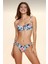 Çok Renkli Balenli Balkonet Bikini Üstü N05U 1