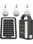 GD-999 Güneş Panelli 3 Lambalı Powerbank Özellikli Çok Amaçlı Şarjlı Solar Aydınlatma 1