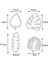 4 Tropikal Yaprak Bisküvi Kalıpları (Yurt Dışından) 2