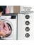 Mermer Desen Banyo Perdesi Askı Aparatı Hediyeli Polyester Kumaş Plastik C Halkalı Duş Perdesi 3