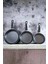 Teflon Tava Seti Siyah Teflon 16-20-24 cm 3'lü 3