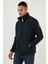 Su İtici Slim Fit Dik Yaka Softshell İnce Mont Erkek MONT 649003 1