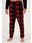 Ekoseli Regular Fit Düğmeli Bisiklet Yaka Kışlık Polar Pijama Takımı Erkek Pijama Takımı 60961001 4