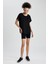 Fit Long Fit Bisiklet Yaka Sporcu Kısa Kollu Tişört A8267AX23HS 5