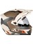 Krios Pro Karbon Adv Rally Motosiklet Kaskı (Kahve / Bej) 4