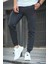 Sorel Paçası Lastikli Şardonlu Kalın Kumaş Slim Fit Erkek Eşofman Altı 3