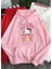Hello Kitty Gods Wear Pembe Kalın Kumaş Kapşonlu Sweatshirt 1