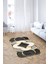 Kaymaz Tabanlı Makinada Yıkanabilir Dekoratif Salon Halısı Mutfak Halısı Yolluk 2