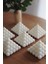 Dekoratif Piramit Bubble Kokulu Mum - Bubble Mum Soya Wax Candle 1 Adet Beyaz 4