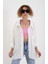 Beyaz Omzu Düşük Oversize Gömlek 2