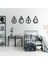 Dekoratif 4 Lü Set Elements Siyah Metal Duvar Dekoru 1