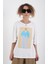 Mavi Kız Baskılı Kolu Fistolu Tshirt 2