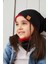 Siyah Kırmızı Çocuk Bebek Bere Boyunluk Set Yumuşak %100 Pamuklu Penye Elit Seri 1