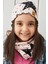 Pudra Siyah Çocuk Bebek Bere Boyunluk Set Yumuşak %100 Pamuklu Penye Yıldız Seri 1