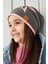 Pudra Gri Çocuk Bebek Bere Boyunluk Set Yumuşak %100 Pamuklu Penye Yıldız Seri 5