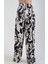 Monogram Desenli Saten Pantolon 4