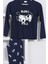 Lacivert Erkek Çocuk O Yaka Reglan Uzun Kol Düz Paça Pijama Takım 1714,3-7 Yaş 4