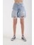 Mavi Yırtıklı Denim Bermuda Şort 1