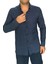 Bayaygün 3046 Polyester Keten Dar Kesim Gömlek _lacivert 1