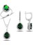 Yeşil Takı Seti Green Stone Silver 925 Ayar 1