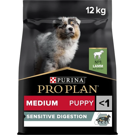 Proplan Medium Puppy Kuzu Etli Köpek 12KG Yavru Köpek Maması Sensitive Digestion
