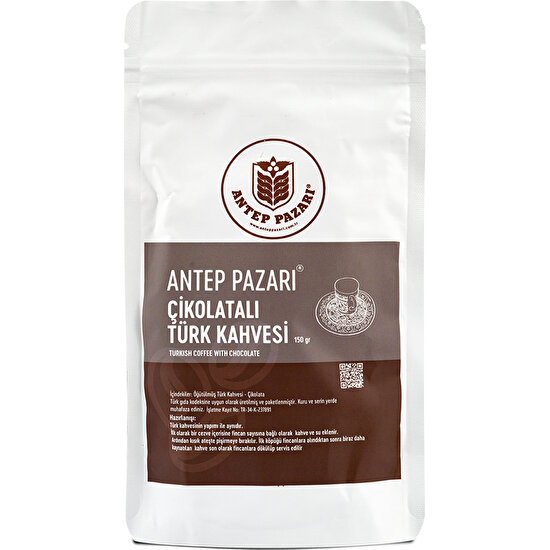 ANTEP PAZARI Türk Kahvesi Çikolatalı 150 gr