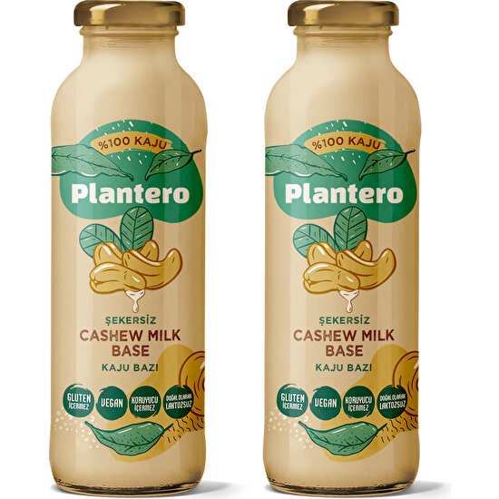 Plantero 2'li Set Kaju Sütü Bazı Konsantre 250 gr 6 Lt Süt %100 Kaju 25 Bardak 00002-2