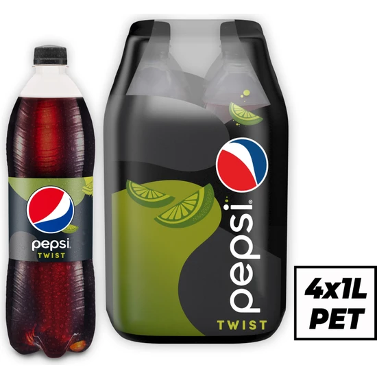 Pepsi Twist Limon Aromalı Kola Pet 4x1 L
