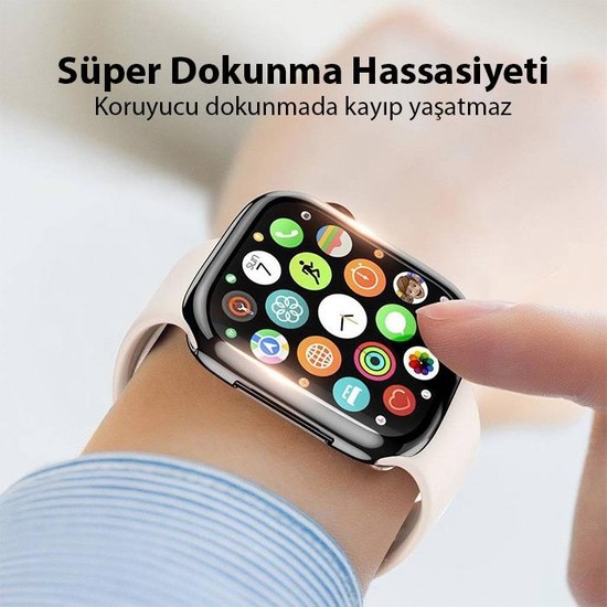 Coofbe Apple Watch 45MM Full Koruma Ultra Ince Silikon Kılıf Fiyatı