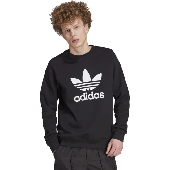 adidas AIM4500 Trefoıl Crew Erkek Sweatshirt Siyah