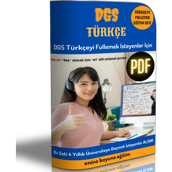 Dgs Türkçe Hazırlık Kitabı (400 Sayfalık Pdf)