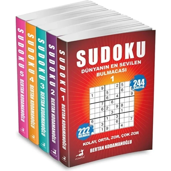 Olimpos Yayınları Sudoku 5 Kitap Set - Bertan Kodamanoğlu