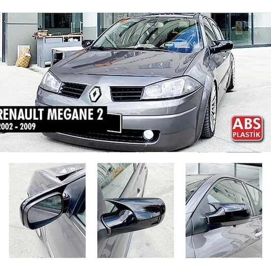 Ezber Renault Megane 2 Yarasa Ayna Kapağı Piano Black Batman 2002-2009 Arası