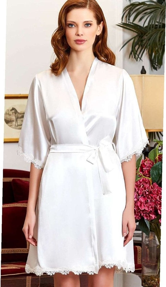 Batista Jeremi 3212 Bayan Bride Sabahlık Krem - Xl