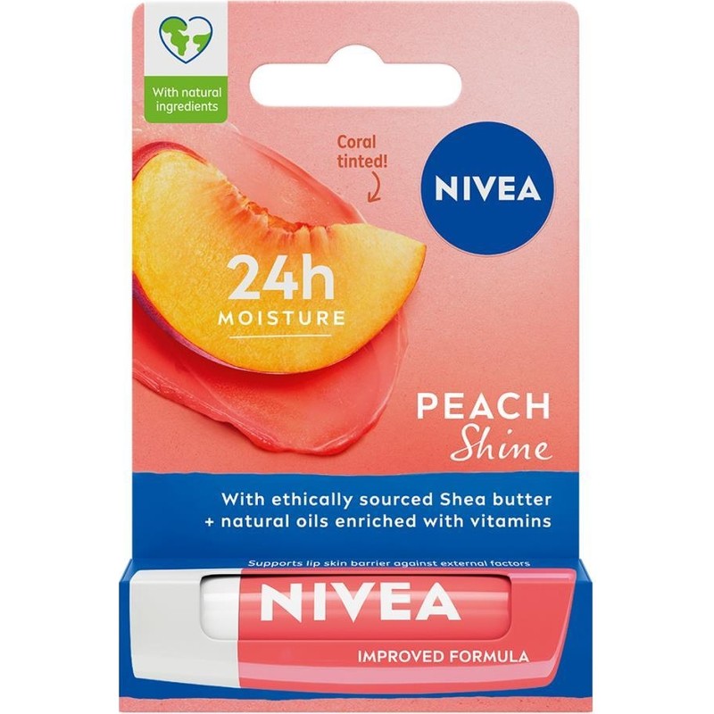 Nivea Peach Shine Dudak Bakım Kremi 4,8 g