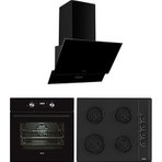 Teka - Chef 5 Ankastre Set - (Hak 625 Bk Fırın + Gbe 64002 Kbc Bk Ocak + Atv 60 Davlumbaz) - Siyah - 64000465