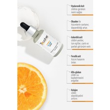 Toucher Vitamin C Serum, %2 L-Ascorbic Acid - Aydınlatıcı, Cilt Tonu Eşitleyici, Nemlendirici, Dayanıklılık Artırıcı Formül 30 ml