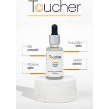 Toucher Vitamin C Serum, %2 L-Ascorbic Acid - Aydınlatıcı, Cilt Tonu Eşitleyici, Nemlendirici, Dayanıklılık Artırıcı Formül 30 ml