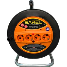 Sarel Termal Sigortalı 3*1.5 Mm^2 20 mt Makaralı Uzatma Kablosu