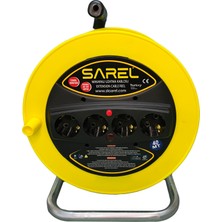 Sarel Termal Sigortalı 3*2.5 Mm^2 40 mt Makaralı Uzatma Kablosu