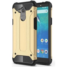 ZORE General Mobile 8 Uyumlu Armor Köşe Korumalı Çift Katmanlı Zırh Koruyucu Kılıf/kapak