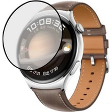Microcase Huawei Watch 4 Tam Kaplayan Kavisli Ekran Koruyucu 3D Pet Film - Siyah AL3385