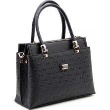 Kadın El Çantası Siyah - Siyah SP826 Silver & Polo