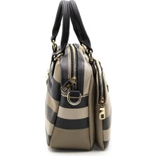 Silver Polo Kadın El Çantası Kahve - Siyah SP1018 Silver & Polo