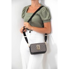 Silver & Polo Platin - Siyah SP1078 Kadın Çapraz Çanta
