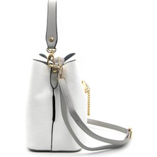 Silver Polo Kadın Çapraz Çanta Beyaz - A.gri SP967 Silver & Polo