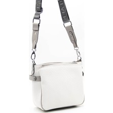 Silver Polo Kadın Çapraz Çanta Beyaz - A.gri SP884 Silver & Polo